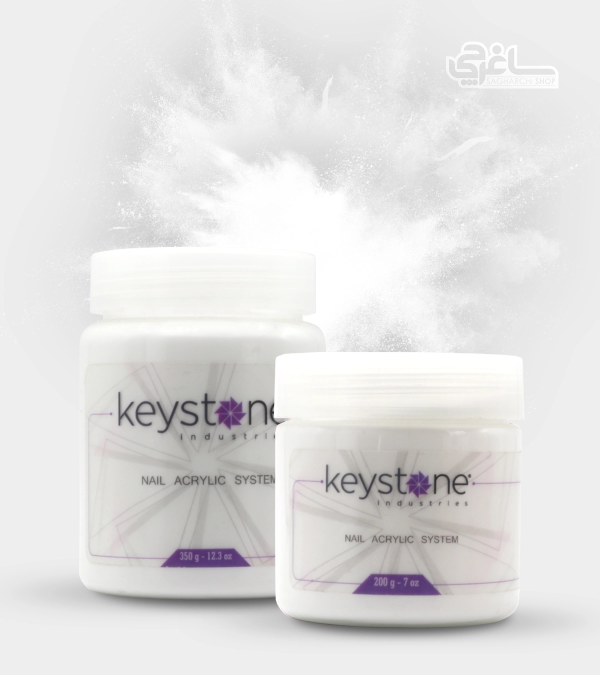 کاشت ناخن سفید گچی کیستون Keyston