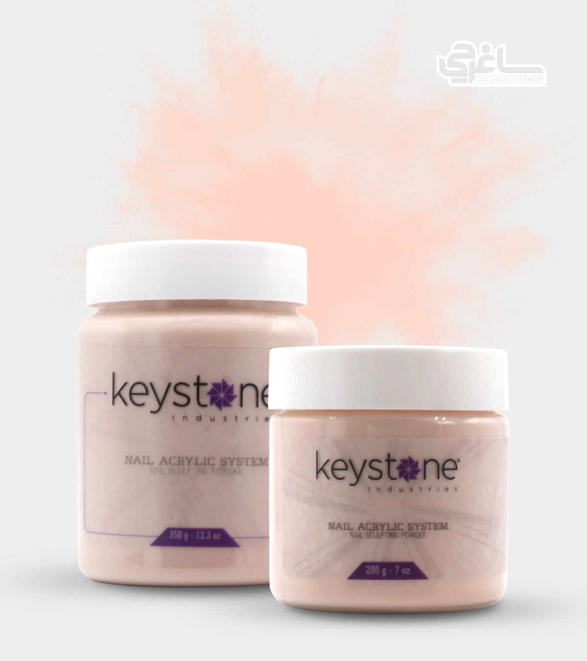 کاشت ناخن هلویی تیره کیستون Keyston
