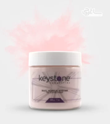 پودر کاشت ناخن هلویی روشن کیستون Keyston 200 گرم 356x400